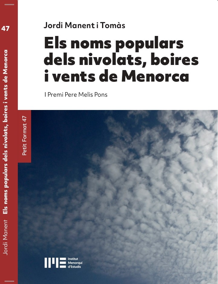 Jordi Manent presenta al Cercle Artístic de Ciutadella ‘Els noms populars dels nivolats, boires i vents de Menorca’, una branca de la dialectologia que Albert Manent va començar a estudiar el 1992